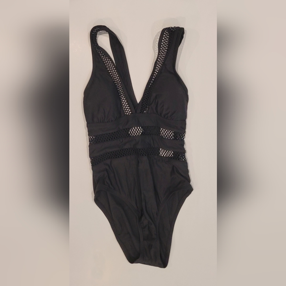 Freshwater Black One Piece Swimsuit